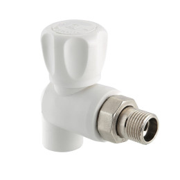 Кран PPR со сгоном угловой 20х1/2"