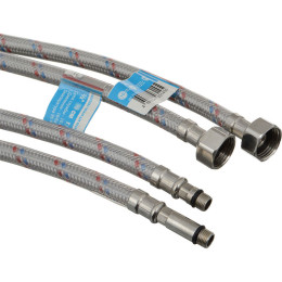 Подводка гибкая для смесителя 1000 мм. ТР (пара) (нержавеющая сталь/EPDM/ПВХ) ТР-Сантехника (02.015-100)