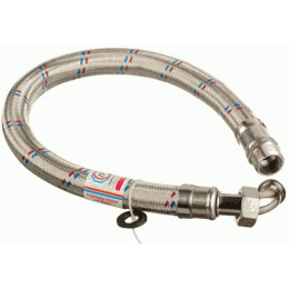 Подводка гибкая для воды 800 мм. ВН 1" Гигант угловая (нержавеющая сталь) ТР-Сантехника (021.1.01-80)