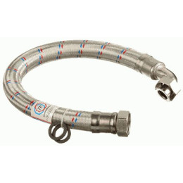 Подводка гибкая для воды 600 мм. ВВ 3/4" Гигант угловая (нержавеющая сталь) ТР-Сантехника (0234.1.00-60)