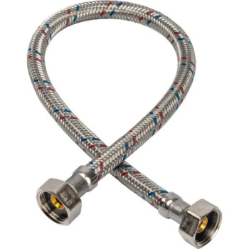 Подводка гибкая для воды 2500 мм. 1/2" ВВ (нерж. сталь) Azario (AZ-2,5-FF)