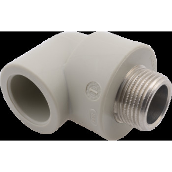 Угольник переходной PP-R 25*3/4"Н FV-Plast (латунь, серый) (AA216025034)