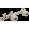 Водорозетка двойная на планке PP-R 20*1/2" В FV-Plast (латунь, серая) (AA255020012)