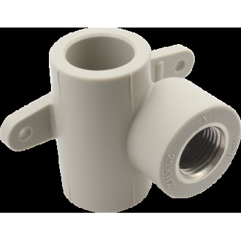 Водорозетка проходная PP-R 20*1/2" В FV-Plast (латунь, серая) (AA220020012)