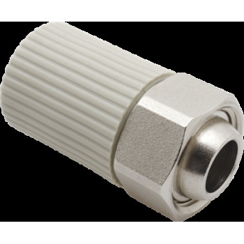 Переход с накидной гайкой PP-R 20*3/4"(18) евроконус FV-Plast (латунь, серый) (AA257020034)