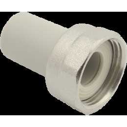 Переход с накидной гайкой PP-R 32*1 1/4"В FV-Plast (латунь, серый) (AA225032054)