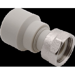 Муфта переходная с накидной гайкой PP-R 32*1"В FV-Plast (латунь, серая) (AA226032001)