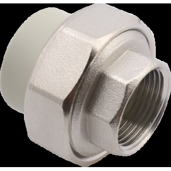 Сгон PP-R 50*1 1/2"В FV-Plast (латунь, серый) (AA236050064)