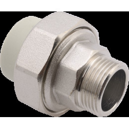 Сгон PP-R 25*1"Н FV-Plast (латунь, серый) (AA237025001)