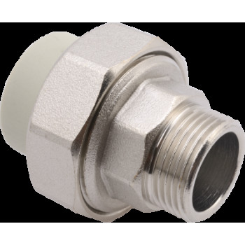 Сгон PP-R 25*1"Н FV-Plast (латунь, серый) (AA237025001)
