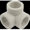 Тройник двухплоскостной PP-R 20 мм. FV-Plast (серый) (AA242020000)