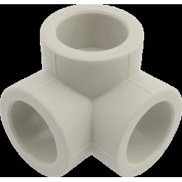 Тройник двухплоскостной PP-R 25 мм. FV-Plast (серый) (AA242025000)