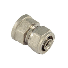 Соединение прямое Tiemme 16x3/8"В (обжим) (1600069)