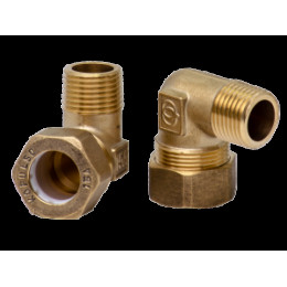 Соединение угловое 15*1/2"Н (обжим) Kofulso (BLC15)