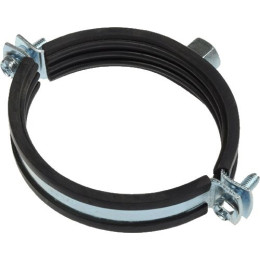 Хомут со штоком и дюбелем 3" (87-90 мм.) с резиновым уплотнением TeRma (с гайкой M10) (24262)