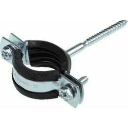 Хомут со штоком и дюбелем 2 1/2" (72-78 мм.) с резиновым уплотнением TeRma (с гайкой M10) (24261)