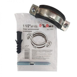 Хомут для труб с гайкой М8 1 1/4" (40-43 мм) Walraven BISMAT Flash с вкладышем epdm, быстрый замок (3373043)