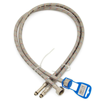 Подводка гибкая для смесителя 500 мм 1/2"*М10 Azario LUXe (пара, силик.оболочка)(AZLux903)