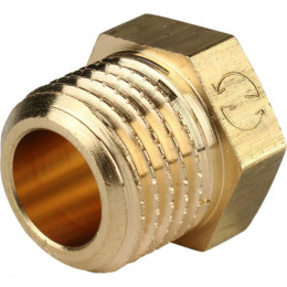 Заглушка латунная 1/4" НР